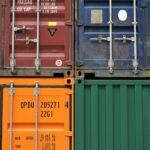 several cargo containers